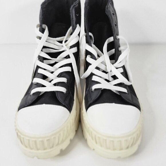 Danika Lace-up High Top Platform Black Sneakers Shoes Women Size 11 - Picture 11 of 16